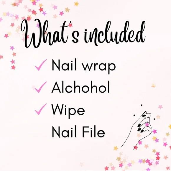 🌸3 /15 Nail Wrap Strip, Self Adhesive Nail polish Wrap white black gold - Picture 4 of 8